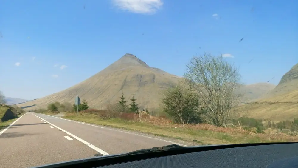 Mountain views going to Port Appin along A82